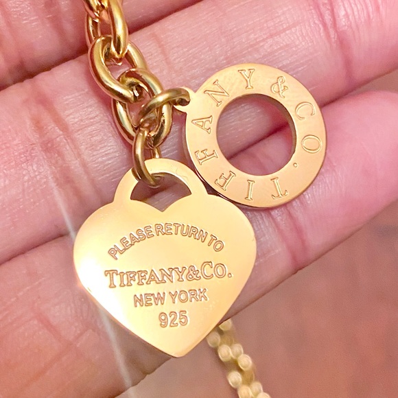 New Gold-Plated Stainless Steel Necklace Bracelet Earrings Set with Heart Design - Picture 9 of 16